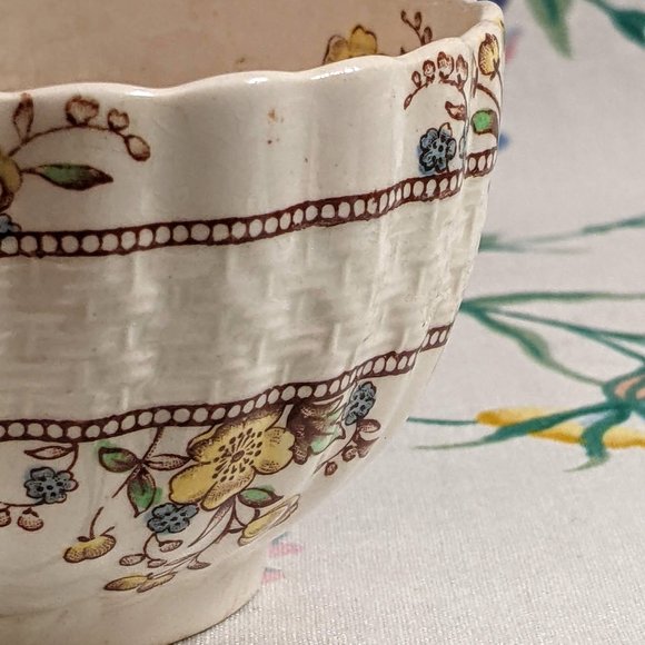 Charming antique Spode Copeland Buttercup trio cup / saucer / bread butter plate - Picture 2 of 10